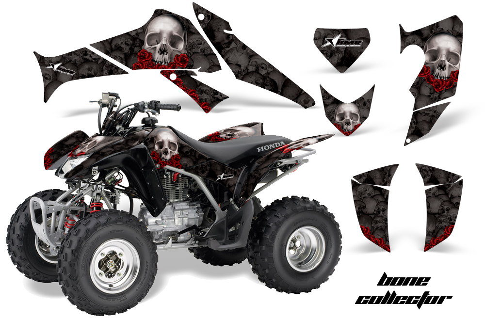 Honda TRX250 05-09 Graphics BoneCollector Black-RED JPG